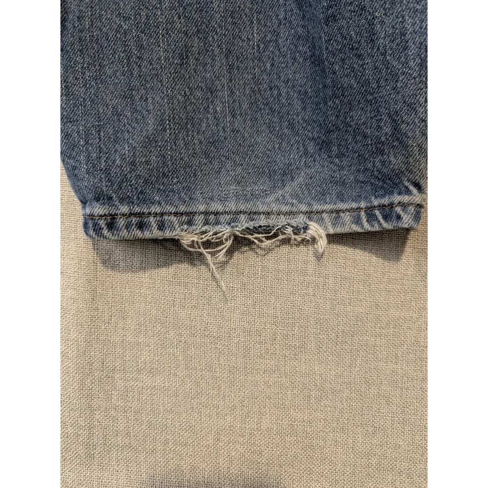 Levis 550 Relaxed Fit Jeans Mens 34x32 Medium Wash Blue Tapered Leg Paint Stains - Picture 11 of 15